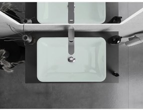 Mexen Megan, sklenené umývadlo na dosku 56 x 36 x 11 cm, biela, 24135630