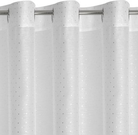 ZÁCLONA NA KRÚŽKOCH SIBEL 300 CM X 250 CM BIELA