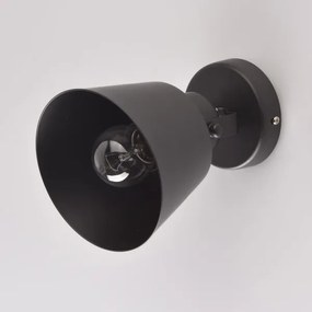 Brilagi - Nástenné bodové svietidlo TECHNO 1xE27/60W/230V čierna
