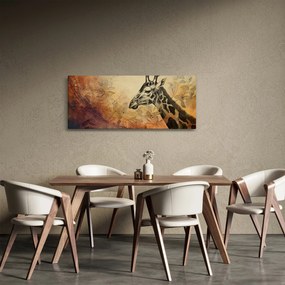 Obraz - Žirafa, maľba (120x50 cm)