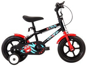 Detský bicykel 12 palcový čierny a červený