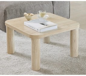 Béžový konferenčný stolík v dekore mramoru 60x60 cm Solano – Actona