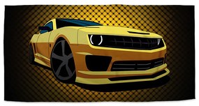 Sablio Uterák Chevrolet Camaro Žltá mriežka - 50x100 cm