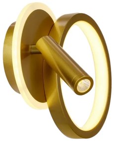 LED nástenné bodové svietidlo MONET LED/15W/230V zlaté