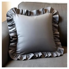 Obliečka na vankúš s prímesou bavlny 40x40 cm Ruffled – Mila Home