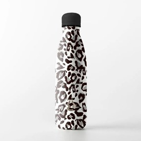 Water Revolution Nerezová Termo fľaša na pitie Fashion Leopard biela  Potravinářská nerezová ocel 18/8, 500 ml
