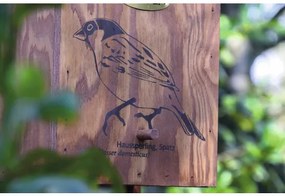 Vtáčia búdka borovicová Dobar „Vrabec“ 17 x 18 x 35 cm
