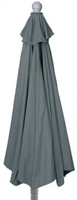 Slnečník polkruh Parla - polyester/hliník - 300cm antracit bez podstavca