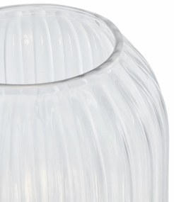 Stojaca lampa v štýle Art Deco mosadz s priehľadným sklom - Rid