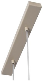 Závesné svietidlo Florence, 2x biele sklenené tienidlo, be/g