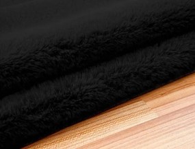 Protišmykový koberec RABBIT čierny kruh