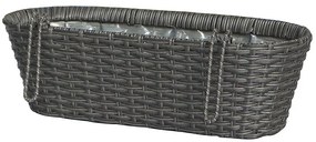 Balkónový kvetináč ratan 9111 15x19x50 cm