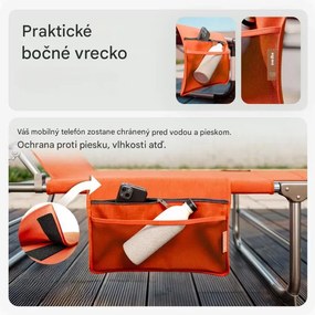 InternetovaZahrada Záhradné lehátko Ibiza - oranžové