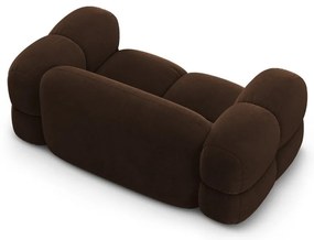Tmavohnedá zamatová pohovka 180 cm Loretto – Cosmopolitan Design
