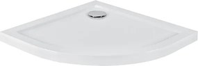 Besco Štvrťkruhová akrylátová sprchová vanička ARON HR 80x80 (90x90) Slimline BESCO-Rozmery: 90x90