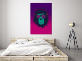 Artgeist Obraz - Gansta Chimp (1 Part) Vertical Veľkosť: 20x30, Verzia: Na talianskom plátne