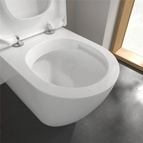 VILLEROY &amp; BOCH Subway 2.0 WC misa kombi s hlbokým splachovaním bez vnútorného okraja, zadný odpad, 370 x 700 mm, biela alpská, 5617R001