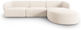 Krémová rohová pohovka, pravý roh Shane – Micadoni Home