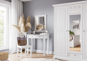 PROXIMA.store - Rustikálna šatníková skriňa 3s.1 - BELLUNO ELEGANTE FARBA: biela - dub