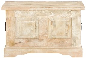 furniture-nabytek.cz - Masívna truhlica Patina z mangového dreva, lakovaná, prírodná farba – 80×45×50 cm