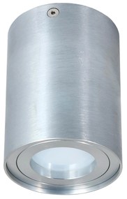 BERGE Podhľadové bodové svietidlo OS200-SS nevýklopné - kruhové - strieborná + pätica GU10