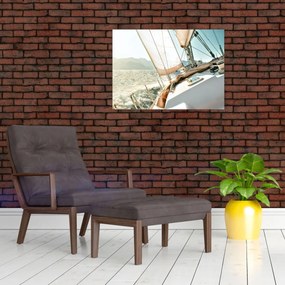 Sklenený obraz - Jachta (70x50 cm)