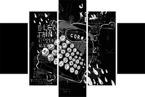 Obraz - Kresba v Banksyho štýle (150x105 cm)