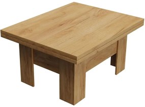 Konferenčný rozkladací, zdvíhací stolík Eryk Kraft zlatý