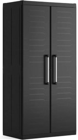 KIS Skriňa DETROIT XL vysoká delená 89 cm, čierna