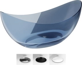 Besco Voľne stojaca vaňa zo syntetickej živice Axya 180 Blue Wave BESCO-Typ výpuste: Click-Clack štandard, biela