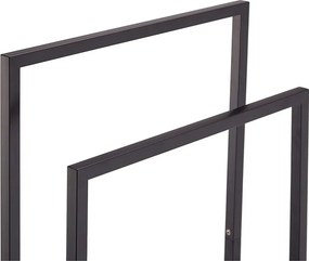 Tutumi Tutumi, 2-ramenný kovový stojan na uteráky 450x260x820 mm 391872, čierna matná, HOM-06589
