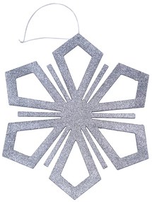 DECOLED Vločka II, pr. 40 cm, stříbrná