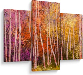Obraz farebného lesa (90x60 cm)