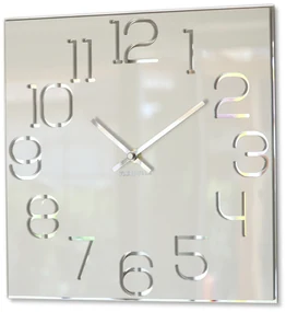 Dekorstudio Moderné nástenné hodiny DIGIT biele - 50cm