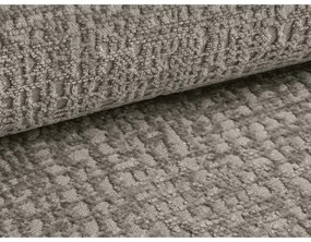 Čalúnená dvojlôžková posteľ taupe s úložným priestorom s roštom 160x200 cm Noho – Makamii