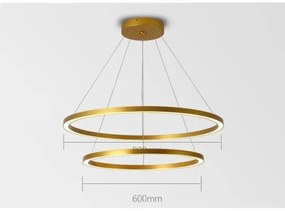 Immax NEO 07159-G80-60 - LED Stmievateľný luster FINO LED/93W/230V Tuya zlatá + DO