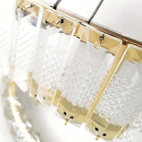 Toolight Toolight, LED závesné svietidlo 60cm, 72W, 3500lm, APP1767-CP, zlatá, OSW-04343