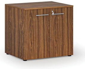 Kancelárska skriňa s dverami PRIMO WOOD, 800 x 640 x 735 mm, orech