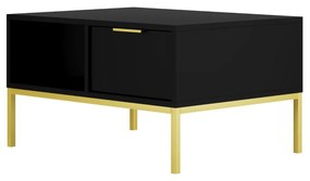 Konferenční stolek Austin 80 cm černá/zlatá