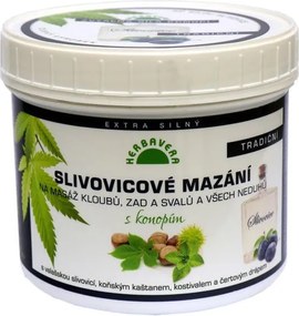 Slivovicové mazanie s konopou 500 ml