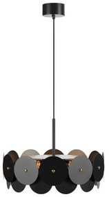 Čierne závesné stropné svietidlo Markslöjd Vegas, ø 53 cm