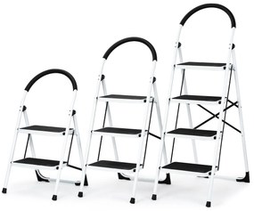 4Home Skladacie oceľové schodíky Steps, 4 stupne, 4 stupne