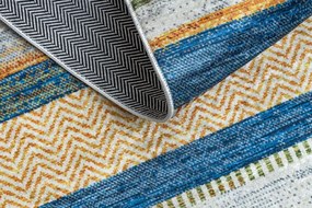 Protišmykový koberec / behúň ANDRE 35950 modrý / žltý