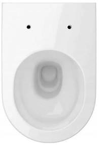 Cersanit Inverto závesná wc misa StreamOn 52 x 35,5 cm + pomaly-padajúce sedátko, Biela, S701-432