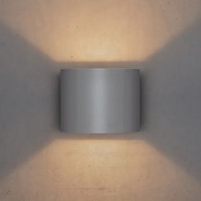 Brilagi - LED Vonkajšie nástenné svietidlo RONDO LED/6W/230V šedá IP54