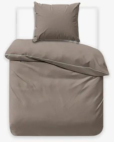 Posteľná bielizeň PURE z makosaténu taupe 140x200 cm