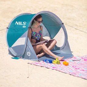 NC3142 MODROZELENÝ SAMOSTATNE ROZLOŽITEĽNÝ PLÁŽOVÝ STAN NILS CAMP