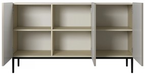 Komoda Nicole 150 cm - kašmírová / čierna