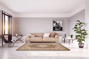 Koberec VENEZIA zelený / krémový