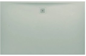 LAUFEN Pro obdĺžniková sprchová vanička z materiálu Marbond, odtok na dlhšej strane, 1600 x 1000 x 33 mm, svetlá šedá, H2119550770001